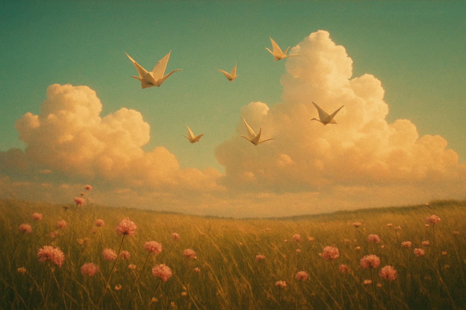 Abstract space-meets-nature illustration for The number an audiology practice uses instead of no-show and cancellation rate, and where it misleads in pastel teal, coral, and peach tones